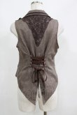 画像3: axes femme POETIQUE / バックレースデザインベスト M ブラウン H-25-05-27-047-AX-TO-NS-ZH (3)