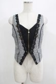 画像1: axes femme POETIQUE / フロントジップショートベスト M ブラック H-25-05-27-050-AX-TO-NS-ZH (1)