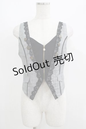 画像: axes femme POETIQUE / フロントジップショートベスト M ブラック H-25-05-27-050-AX-TO-NS-ZH