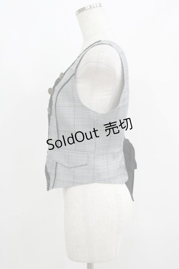 画像2: axes femme POETIQUE / フロントジップショートベスト M ブラック H-25-05-27-050-AX-TO-NS-ZH (2)