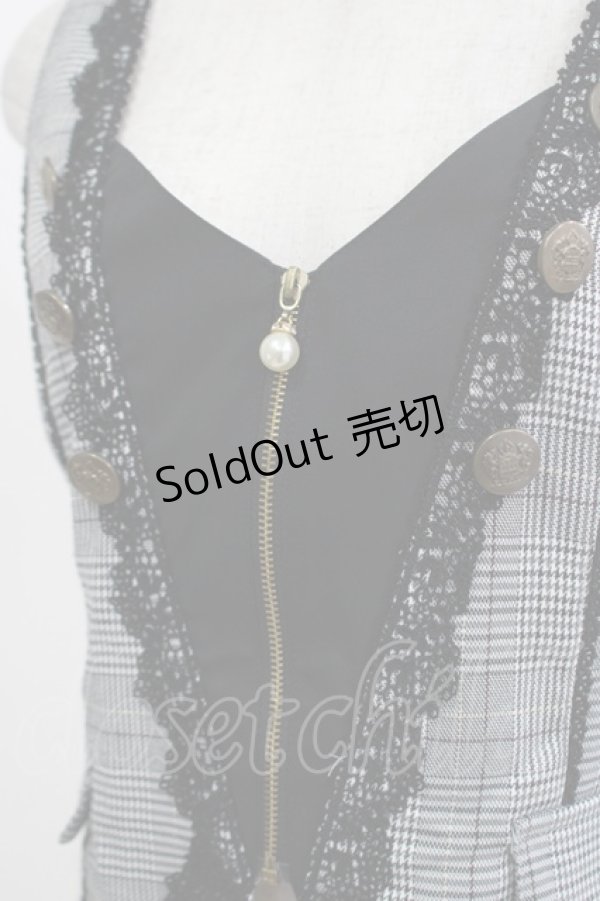 画像4: axes femme POETIQUE / フロントジップショートベスト M ブラック H-25-05-27-050-AX-TO-NS-ZH (4)