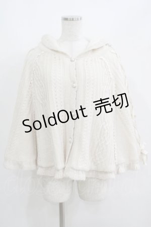 画像: axes femme POETIQUE / 裏ボアニットポンチョ M オフ H-25-05-27-051-AX-JA-NS-ZH