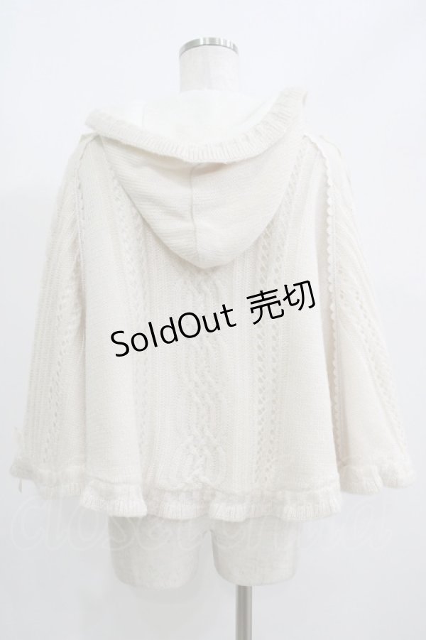 画像3: axes femme POETIQUE / 裏ボアニットポンチョ M オフ H-25-05-27-051-AX-JA-NS-ZH (3)