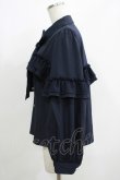 画像2: axes femme POETIQUE / フリルデコレーションブラウス M ネイビー H-25-05-27-054-AX-BL-NS-ZH (2)