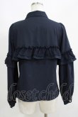 画像3: axes femme POETIQUE / フリルデコレーションブラウス M ネイビー H-25-05-27-054-AX-BL-NS-ZH (3)