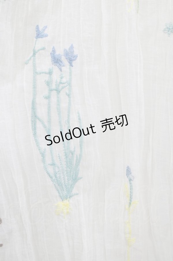 画像4: Miss Egg（海外ロリータブランド） / 庭園の花の刺繍ヴィクトリアンブラウス M オフ H-25-05-27-055-GO-BL-NS-ZH (4)