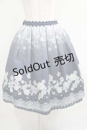 画像: axes femme POETIQUE / 雪の結晶スカート M ブルー H-25-05-27-017-AX-SK-NS-ZH