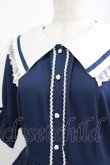 画像4: axes femme POETIQUE / フリルセーラーカラーワンピース M ネイビー H-25-05-28-025-AX-OP-NS-ZH (4)