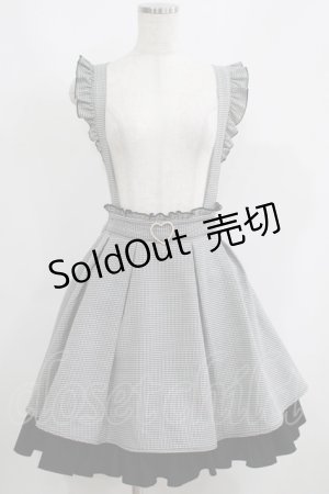 画像: Amavel / Girly Checkハートベルト付スカート Free ブラック H-25-05-28-036-CA-SK-NS-ZH