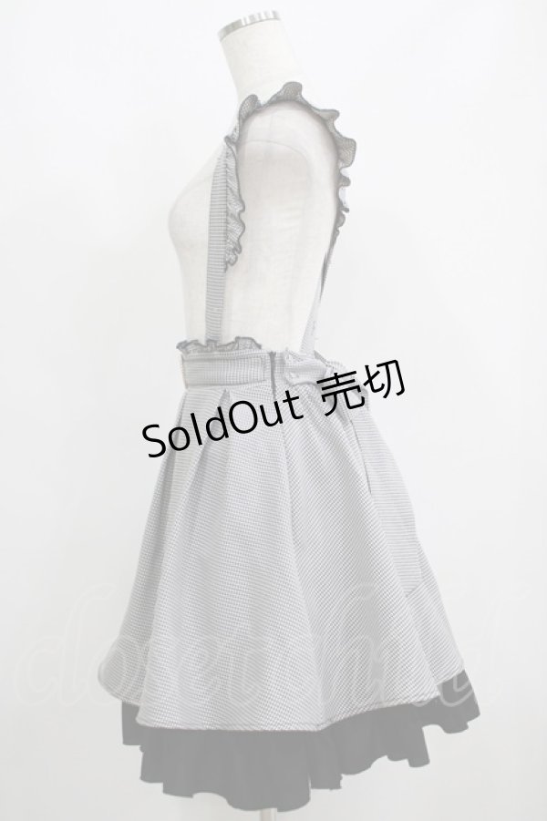 画像2: Amavel / Girly Checkハートベルト付スカート Free ブラック H-25-05-28-036-CA-SK-NS-ZH (2)