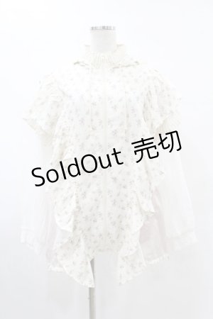 画像: merry jenny / floralコンビフーディージャケット  ピンク H-25-05-28-1043-LO-JA-KB-ZH