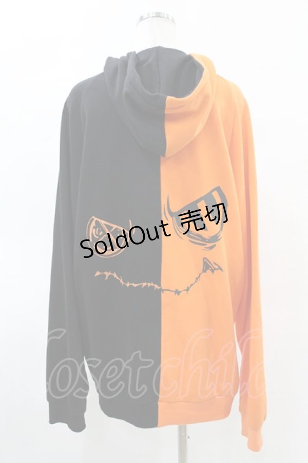 画像2: NieR Clothing / TWO-TONE ZIP PARKA  黒×オレンジ H-25-05-28-1050-PU-TO-KB-ZH (2)