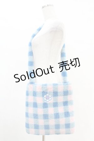 画像: Candy Stripper / MY SUNNY CANDY FURバッグ  BLUE×PINK H-25-05-28-1006-PU-BG-KB-ZH
