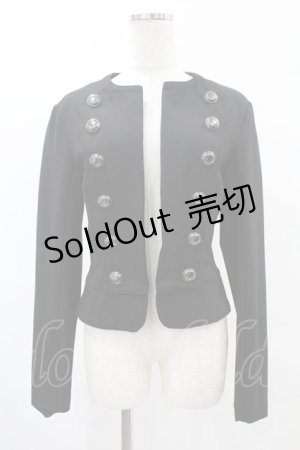 画像: Na+H / ナポレオンショートジャケット  黒 H-25-05-28-1055-PU-JA-KB-ZH