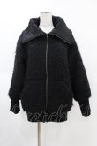 画像1: Na+H / リブ切替ZIPジャケット  黒 H-25-05-28-1056-PU-JA-KB-ZT-C055 (1)