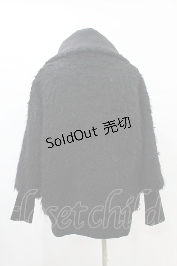 画像2: Na+H / リブ切替ZIPジャケット  黒 H-25-05-28-1056-PU-JA-KB-ZT-C055 (2)