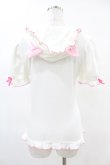 画像2: PUTUMAYO / 猫耳フードプルパーカー  白×ピンク H-25-05-28-1008-PT-TO-KB-ZH (2)
