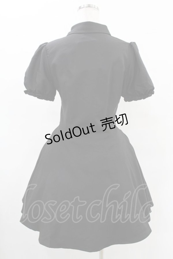 画像2: DARK IN LOVE / Gothic rope red heart buttonワンピース S ブラック H-25-05-28-1022-PU-OP-KB-ZH (2)