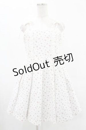 画像: merry jenny / flowerプリーツミニワンピース  オフホワイト H-25-05-28-1026-LO-OP-KB-ZH