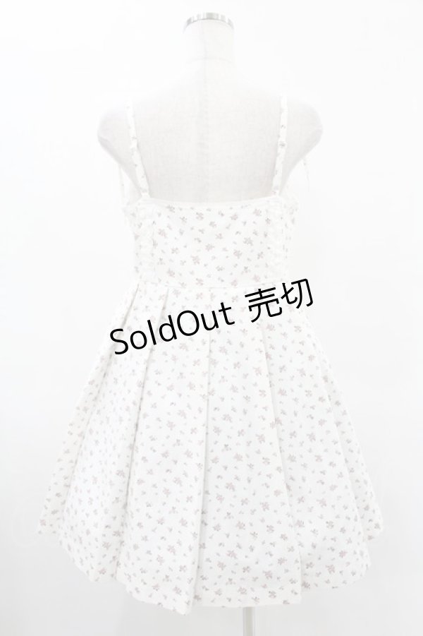 画像2: merry jenny / flowerプリーツミニワンピース  オフホワイト H-25-05-28-1026-LO-OP-KB-ZH (2)
