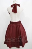 画像3: axes femme / シフォンリボン衿付きスカート M ボルドー H-25-05-28-045-AX-SK-NS-ZH (3)