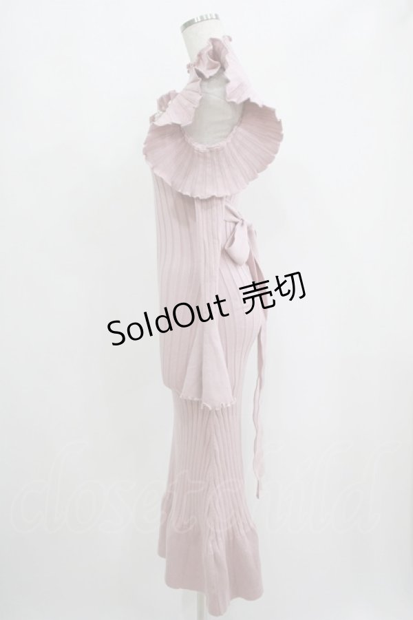 画像2: Manon Mimie / Mermaid Like Long Knit OP free ピンク H-25-05-28-051-GO-OP-NS-ZH (2)