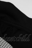 画像4: Amavel / Girly Checkフリルブラウス Free ブラック H-25-05-28-068-CA-BL-NS-ZH (4)