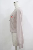 画像2: axes femme POETIQUE / チェリー刺繍ニットカーディガン M ピンク H-25-05-28-074-AX-TO-NS-ZH (2)