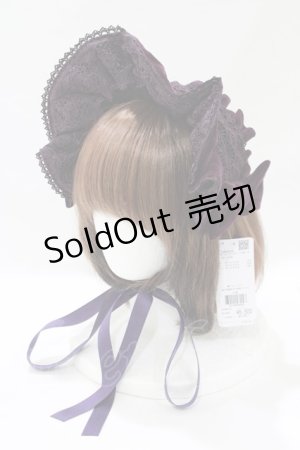 画像: axes femme kawaii / ベルベットドールハーフボンネット  パープル H-25-05-28-079-AX-AC-NS-ZH
