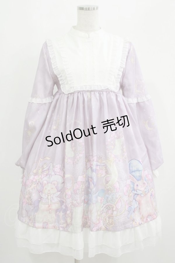 画像1: D.Z（海外ロリータブランド） / Madam in the palace 【宮中令嬢】ワンピース M ラベンダー H-25-05-28-007-GO-OP-NS-ZH (1)