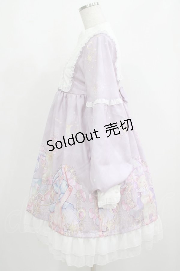 画像2: D.Z（海外ロリータブランド） / Madam in the palace 【宮中令嬢】ワンピース M ラベンダー H-25-05-28-007-GO-OP-NS-ZH (2)