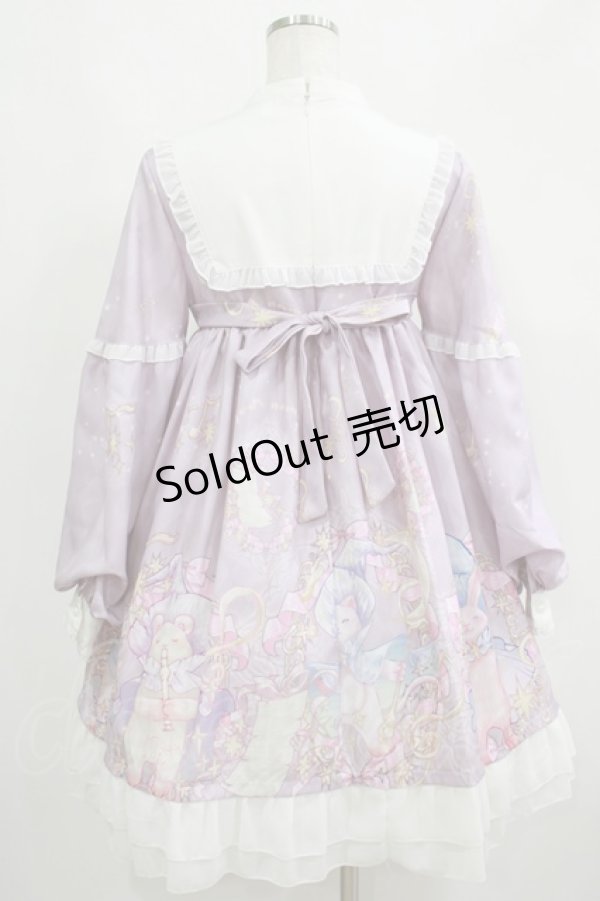 画像3: D.Z（海外ロリータブランド） / Madam in the palace 【宮中令嬢】ワンピース M ラベンダー H-25-05-28-007-GO-OP-NS-ZH (3)