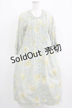 画像: PINK HOUSE / 花柄ワンピース Free ブルー H-25-05-28-012-LO-OP-NS-ZH