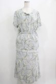 画像1: INGEBORG / 花柄ロングワンピース Free サックス H-25-05-28-013-LO-OP-NS-ZH (1)