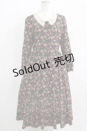 画像: KETTY / 花柄ワンピース Free ブラック H-25-05-28-018-EL-OP-NS-ZH