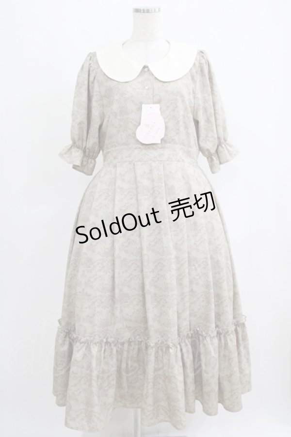 画像1: m petit by misako / NINA'sコラボ トワルドジュイワンピース L ベージュ H-25-05-29-001-LO-OP-NS-ZH (1)