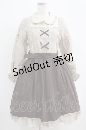 画像: Hime LOLITA（海外ロリータブランド） / チェック切替ワンピース Free ブラウン H-25-05-29-003-GO-OP-NS-ZH