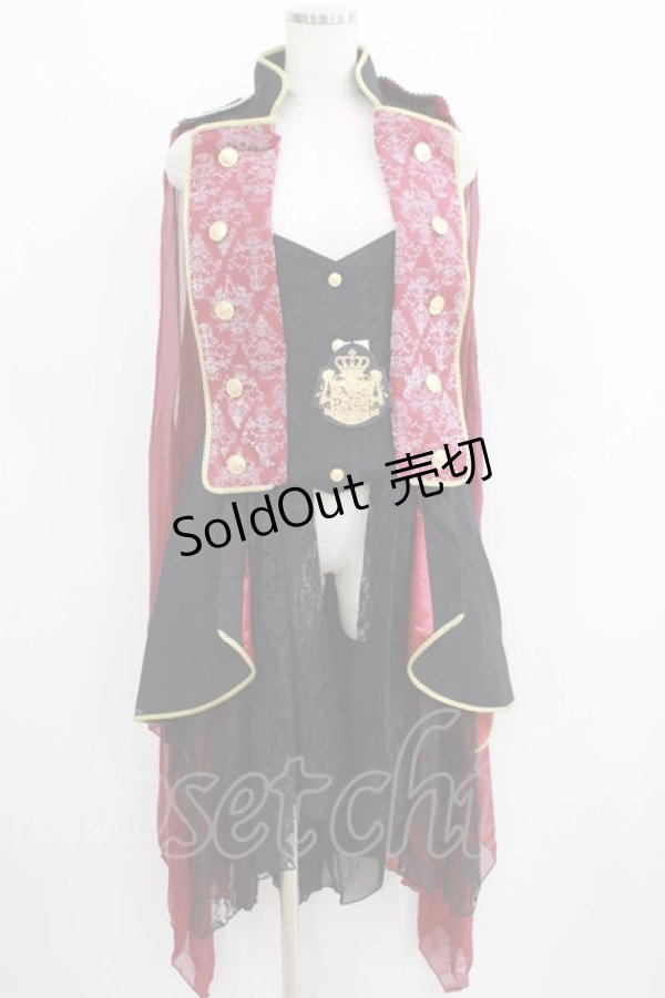 画像1: ALICE and the PIRATES / Magical Goat Skull Princeロングベスト Free エンジ H-25-05-29-033-PA-JA-NS-ZH (1)
