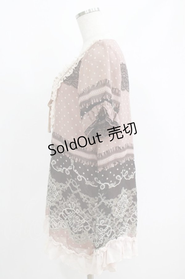 画像2: axes femme / ドットチュニック M ピンク H-25-05-29-035-AX-TO-NS-ZH (2)
