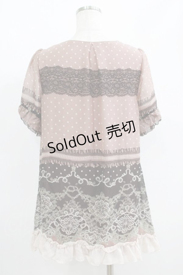 画像3: axes femme / ドットチュニック M ピンク H-25-05-29-035-AX-TO-NS-ZH (3)