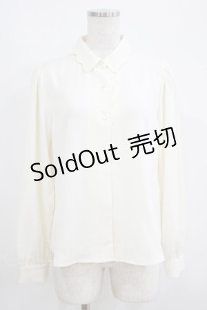 画像: Fi.n.t / スカラップブラウス Free IVORY H-25-05-29-037-CA-BL-NS-ZH