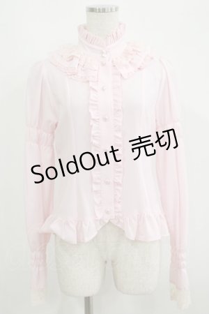 画像: BABY,THE STARS SHINE BRIGHT / 立衿シフォンブラウス Free ピンク H-25-05-29-039-BA-BL-NS-ZH