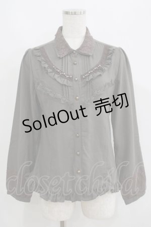 画像: axes femme / ヨーク切替ブラウス M カーキ H-25-05-29-043-AX-BL-NS-ZH