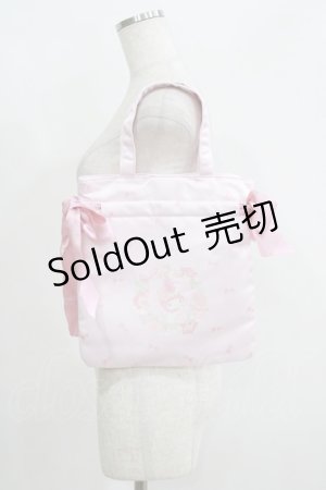 画像: Maison de FLEUR / My Melodyリボンミニダブルリボントート  ピンク H-25-05-29-064-LO-BG-NS-ZH