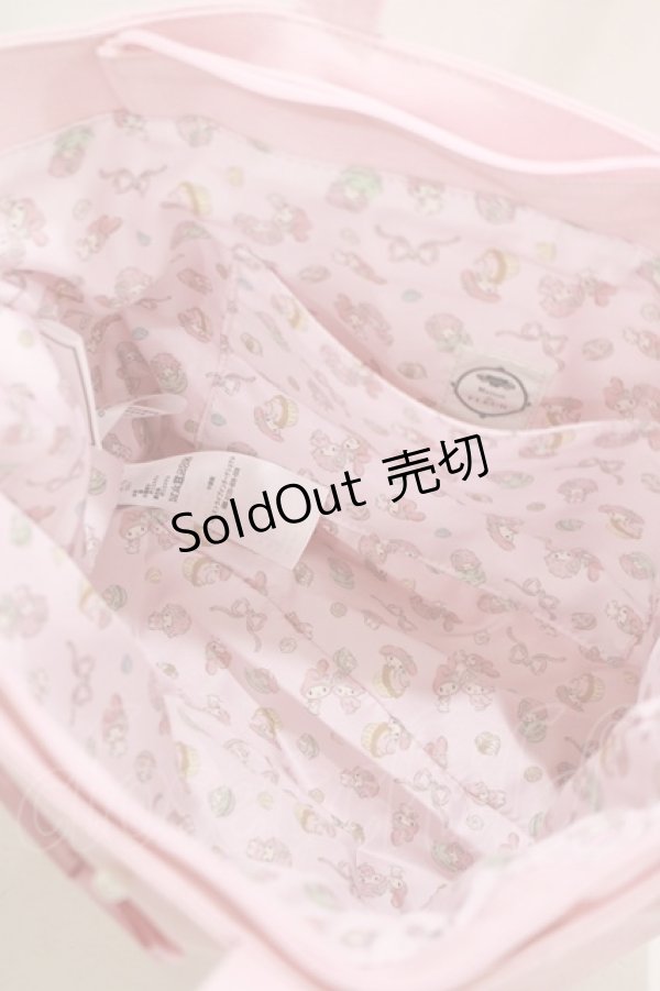 画像3: Maison de FLEUR / My Melody パールサイドポケットSトート  ピンク H-25-05-29-065-LO-BG-NS-ZH (3)
