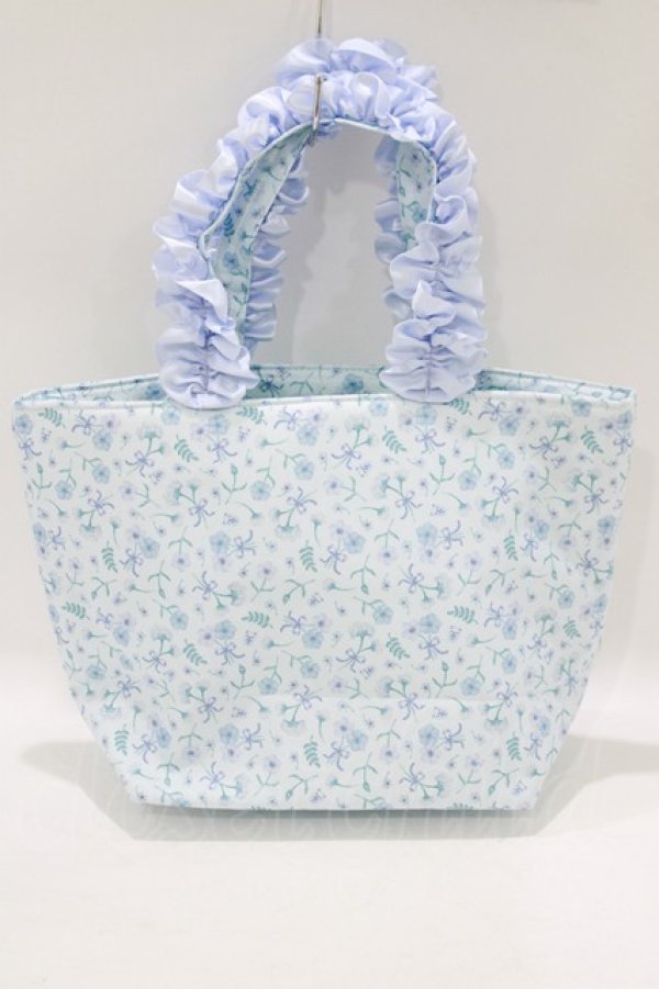 画像2: Maison de FLEUR / シナモロールフリルハンドルトートバッグ  サックス H-25-05-29-067-LO-BG-NS-ZH (2)