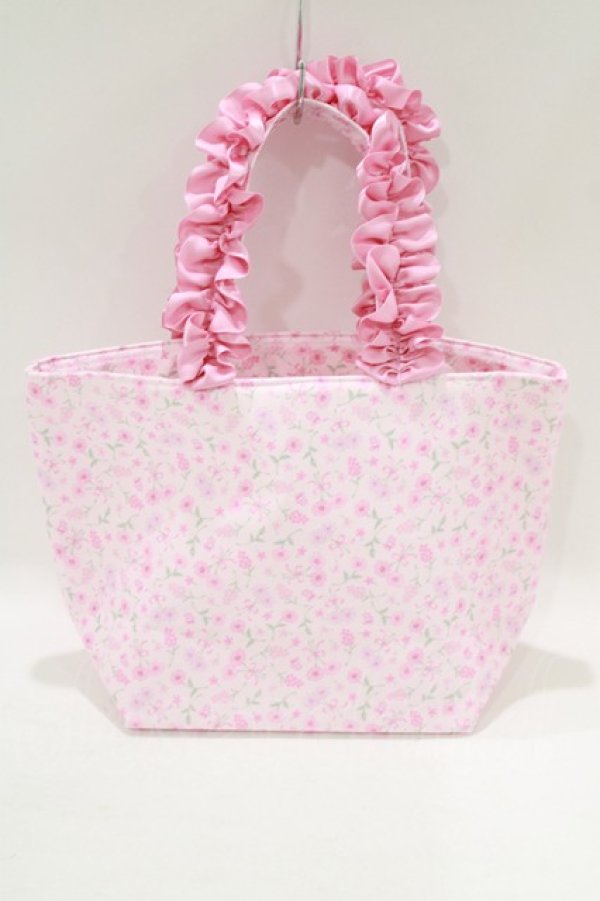 画像2: Maison de FLEUR / マイメロディフリルハンドルトートバッグ  ピンク H-25-05-29-068-LO-BG-NS-ZH (2)