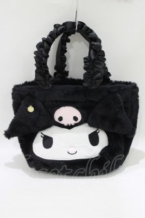 画像: Maison de FLEUR / クロミ フリルハンドルトートバッグ  ブラック H-25-05-29-070-LO-BG-NS-ZH