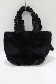 画像2: Maison de FLEUR / クロミ フリルハンドルトートバッグ  ブラック H-25-05-29-070-LO-BG-NS-ZH (2)