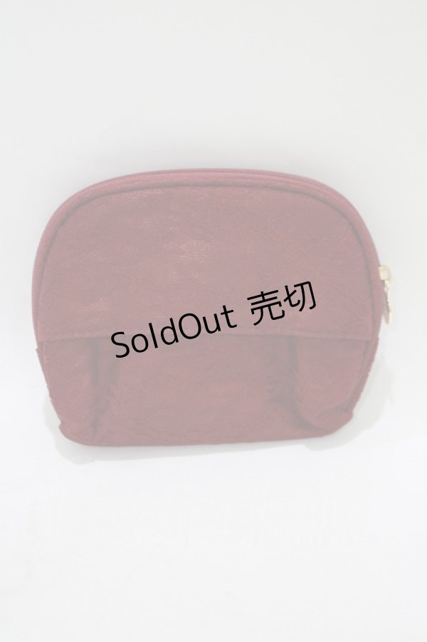 画像2: Maison de FLEUR / レースティッシュケース  ボルドー H-25-05-29-071-LO-ZA-NS-ZH (2)